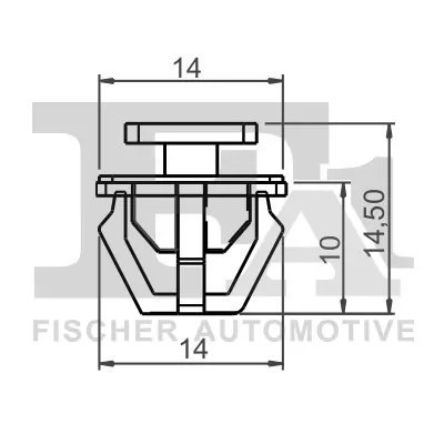 Clip, Zier-/Schutzleiste FA1 89-40003.25 Bild Clip, Zier-/Schutzleiste FA1 89-40003.25