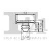 Clip, Zier-/Schutzleiste FA1 89-40007.5 Bild Clip, Zier-/Schutzleiste FA1 89-40007.5