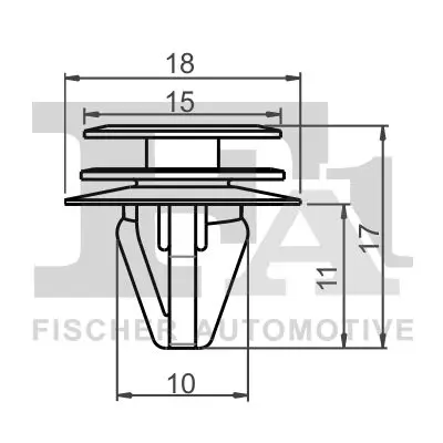 Clip, Zier-/Schutzleiste FA1 89-40013.5 Bild Clip, Zier-/Schutzleiste FA1 89-40013.5
