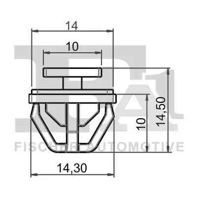 Clip, Zier-/Schutzleiste FA1 89-40019.5 Bild Clip, Zier-/Schutzleiste FA1 89-40019.5