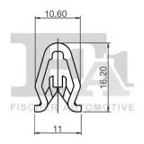 Clip, Zier-/Schutzleiste FA1 89-40021.5