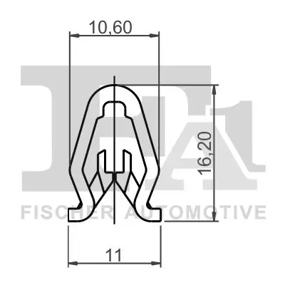 Clip, Zier-/Schutzleiste FA1 89-40021.5 Bild Clip, Zier-/Schutzleiste FA1 89-40021.5