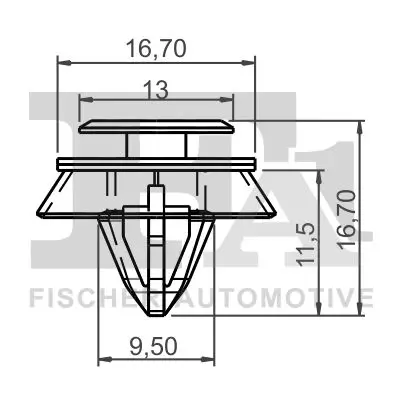 Clip, Zier-/Schutzleiste FA1 89-40025.5 Bild Clip, Zier-/Schutzleiste FA1 89-40025.5