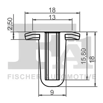 Clip, Zier-/Schutzleiste FA1 89-60005.5 Bild Clip, Zier-/Schutzleiste FA1 89-60005.5