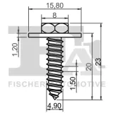 Clip, Zier-/Schutzleiste FA1 89-70005.5