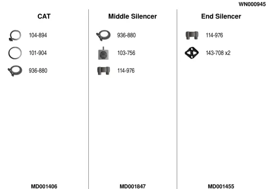 Clip, Zier-/Schutzleiste FA1 14-40075.5 Bild Clip, Zier-/Schutzleiste FA1 14-40075.5