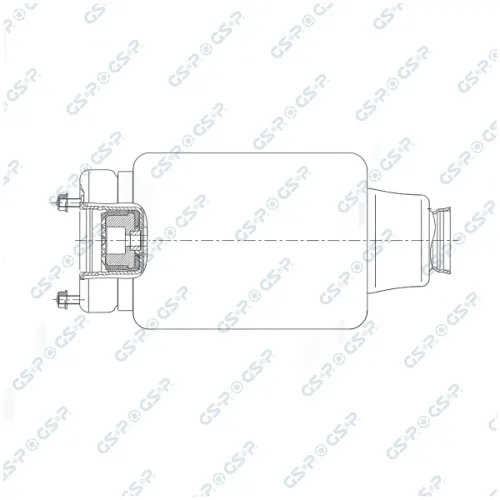 Luftfeder, Fahrwerk Vorderachse GSP 35000015 Bild Luftfeder, Fahrwerk Vorderachse GSP 35000015