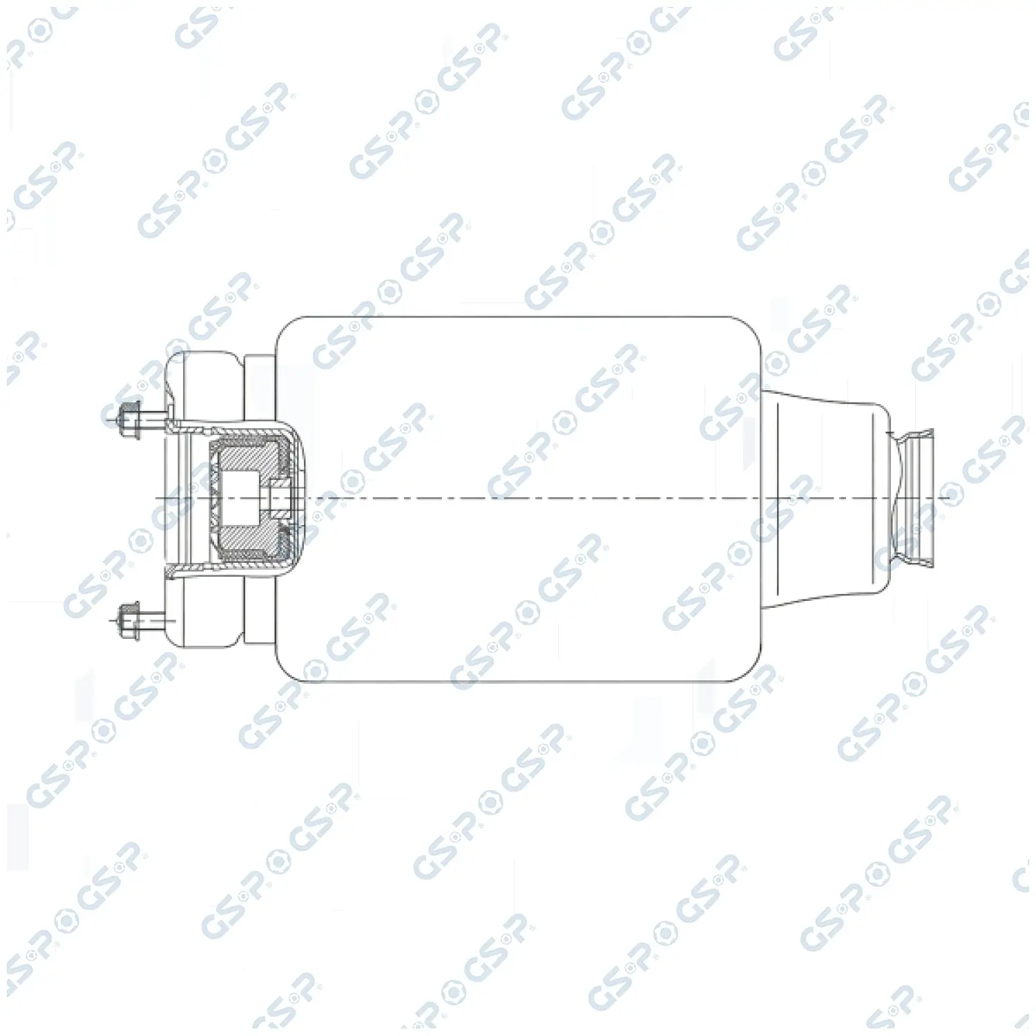 Luftfeder, Fahrwerk Vorderachse GSP 35000016