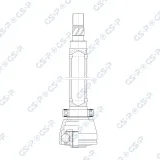 Gelenksatz, Antriebswelle Vorderachse rechts getriebeseitig GSP 602422