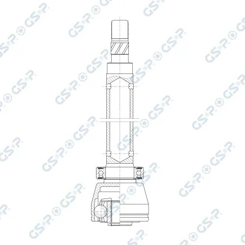 Gelenksatz, Antriebswelle Vorderachse rechts getriebeseitig GSP 602422 Bild Gelenksatz, Antriebswelle Vorderachse rechts getriebeseitig GSP 602422