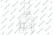 Gelenksatz, Antriebswelle Vorderachse links getriebeseitig GSP 618172