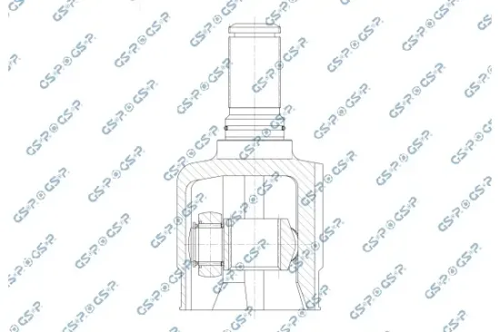 Gelenksatz, Antriebswelle Vorderachse links getriebeseitig GSP 618172 Bild Gelenksatz, Antriebswelle Vorderachse links getriebeseitig GSP 618172