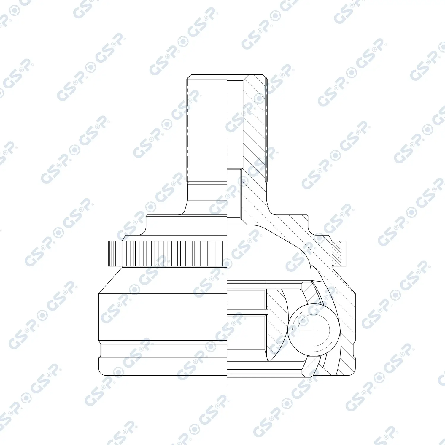 Gelenksatz, Antriebswelle Vorderachse rechts radseitig GSP 802538
