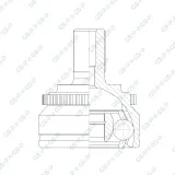 Gelenksatz, Antriebswelle Vorderachse rechts radseitig GSP 802538