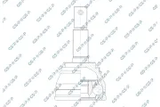 Gelenksatz, Antriebswelle GSP 841236