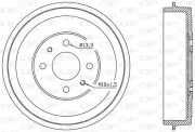 Bremstrommel Hinterachse OPEN PARTS BAD9002.10