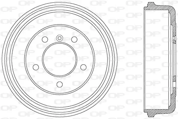 Bremstrommel Hinterachse OPEN PARTS BAD9014.10