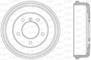 Bremstrommel Hinterachse OPEN PARTS BAD9014.10