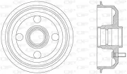 Bremstrommel Hinterachse OPEN PARTS BAD9016.40