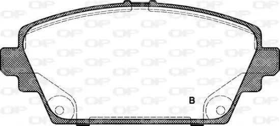 Bremsbelagsatz, Scheibenbremse OPEN PARTS BPA0694.02 Bild Bremsbelagsatz, Scheibenbremse OPEN PARTS BPA0694.02