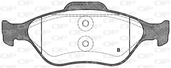 Bremsbelagsatz, Scheibenbremse OPEN PARTS BPA0766.00 Bild Bremsbelagsatz, Scheibenbremse OPEN PARTS BPA0766.00