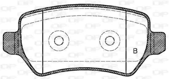 Bremsbelagsatz, Scheibenbremse OPEN PARTS BPA0957.22 Bild Bremsbelagsatz, Scheibenbremse OPEN PARTS BPA0957.22