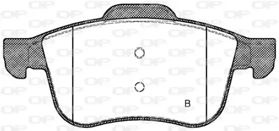 Bremsbelagsatz, Scheibenbremse OPEN PARTS BPA1183.02 Bild Bremsbelagsatz, Scheibenbremse OPEN PARTS BPA1183.02