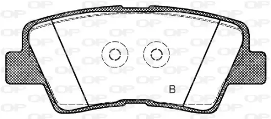 Bremsbelagsatz, Scheibenbremse OPEN PARTS BPA1362.42 Bild Bremsbelagsatz, Scheibenbremse OPEN PARTS BPA1362.42