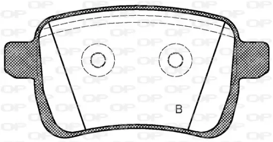 Bremsbelagsatz, Scheibenbremse Hinterachse OPEN PARTS BPA1450.22 Bild Bremsbelagsatz, Scheibenbremse Hinterachse OPEN PARTS BPA1450.22
