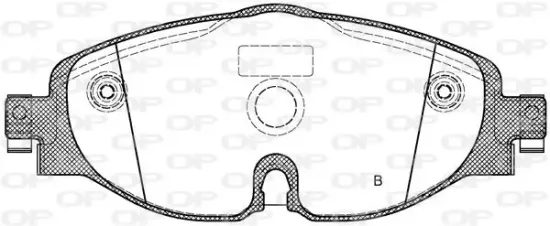 Bremsbelagsatz, Scheibenbremse OPEN PARTS BPA1515.01 Bild Bremsbelagsatz, Scheibenbremse OPEN PARTS BPA1515.01