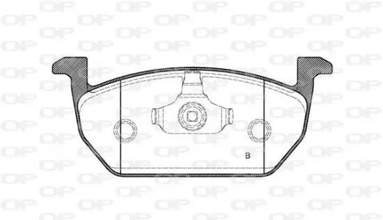 Bremsbelagsatz, Scheibenbremse Vorderachse OPEN PARTS BPA1601.01 Bild Bremsbelagsatz, Scheibenbremse Vorderachse OPEN PARTS BPA1601.01