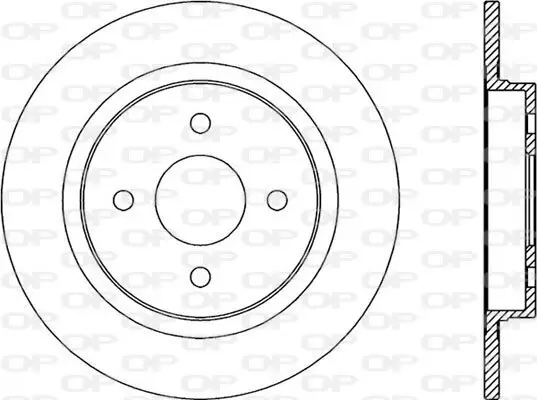 Bremsscheibe Hinterachse OPEN PARTS BDA2346.10 Bild Bremsscheibe Hinterachse OPEN PARTS BDA2346.10