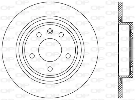 Bremsscheibe Hinterachse OPEN PARTS BDA2538.10 Bild Bremsscheibe Hinterachse OPEN PARTS BDA2538.10