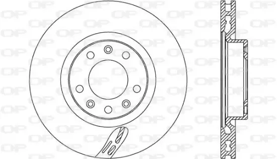 Bremsscheibe Vorderachse OPEN PARTS BDA2725.20 Bild Bremsscheibe Vorderachse OPEN PARTS BDA2725.20