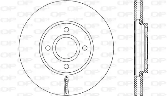 Bremsscheibe Vorderachse OPEN PARTS BDA2777.20 Bild Bremsscheibe Vorderachse OPEN PARTS BDA2777.20