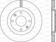 Bremsscheibe Vorderachse OPEN PARTS BDR1106.20