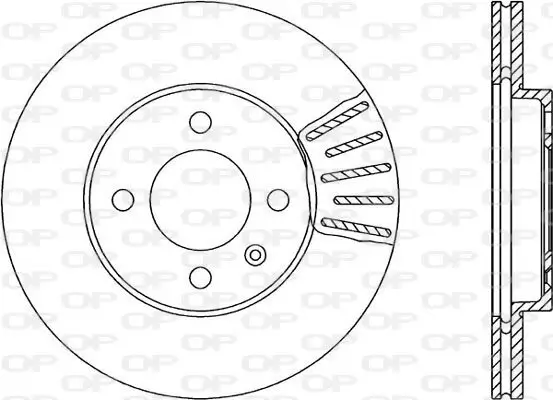 Bremsscheibe Vorderachse OPEN PARTS BDR1579.20