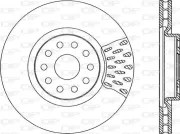 Bremsscheibe Vorderachse OPEN PARTS BDR1737.20