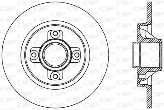 Bremsscheibe Hinterachse OPEN PARTS BDR2387.10 Bild Bremsscheibe Hinterachse OPEN PARTS BDR2387.10