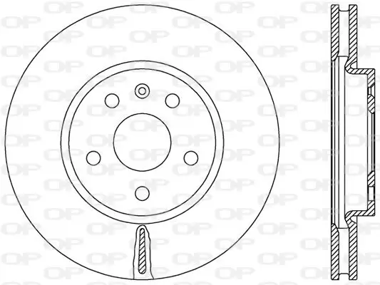 Bremsscheibe Vorderachse OPEN PARTS BDR2499.20 Bild Bremsscheibe Vorderachse OPEN PARTS BDR2499.20