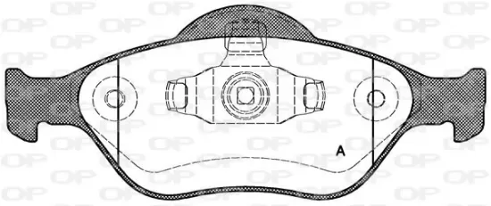 Bremsbelagsatz, Scheibenbremse OPEN PARTS BPA0766.00 Bild Bremsbelagsatz, Scheibenbremse OPEN PARTS BPA0766.00