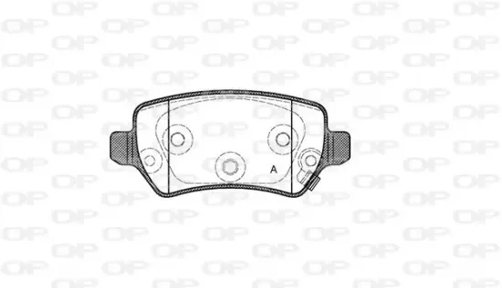 Bremsbelagsatz, Scheibenbremse OPEN PARTS BPA0957.22 Bild Bremsbelagsatz, Scheibenbremse OPEN PARTS BPA0957.22