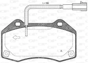 Bremsbelagsatz, Scheibenbremse OPEN PARTS BPA1113.10