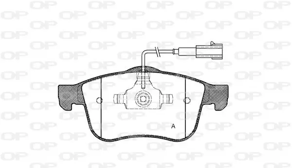 Bremsbelagsatz, Scheibenbremse OPEN PARTS BPA1183.02