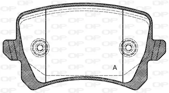 Bremsbelagsatz, Scheibenbremse OPEN PARTS BPA1342.00 Bild Bremsbelagsatz, Scheibenbremse OPEN PARTS BPA1342.00