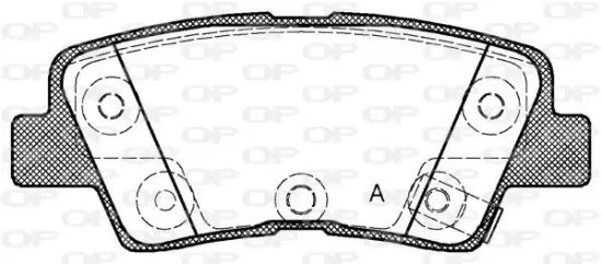 Bremsbelagsatz, Scheibenbremse OPEN PARTS BPA1362.42 Bild Bremsbelagsatz, Scheibenbremse OPEN PARTS BPA1362.42