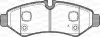 Bremsbelagsatz, Scheibenbremse Hinterachse OPEN PARTS BPA1867.00