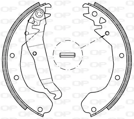 Bremsbackensatz OPEN PARTS BSA2037.00