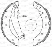 Bremsbackensatz Hinterachse OPEN PARTS BSA2110.00