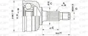 Gelenksatz, Antriebswelle Vorderachse radseitig OPEN PARTS CVJ5049.10